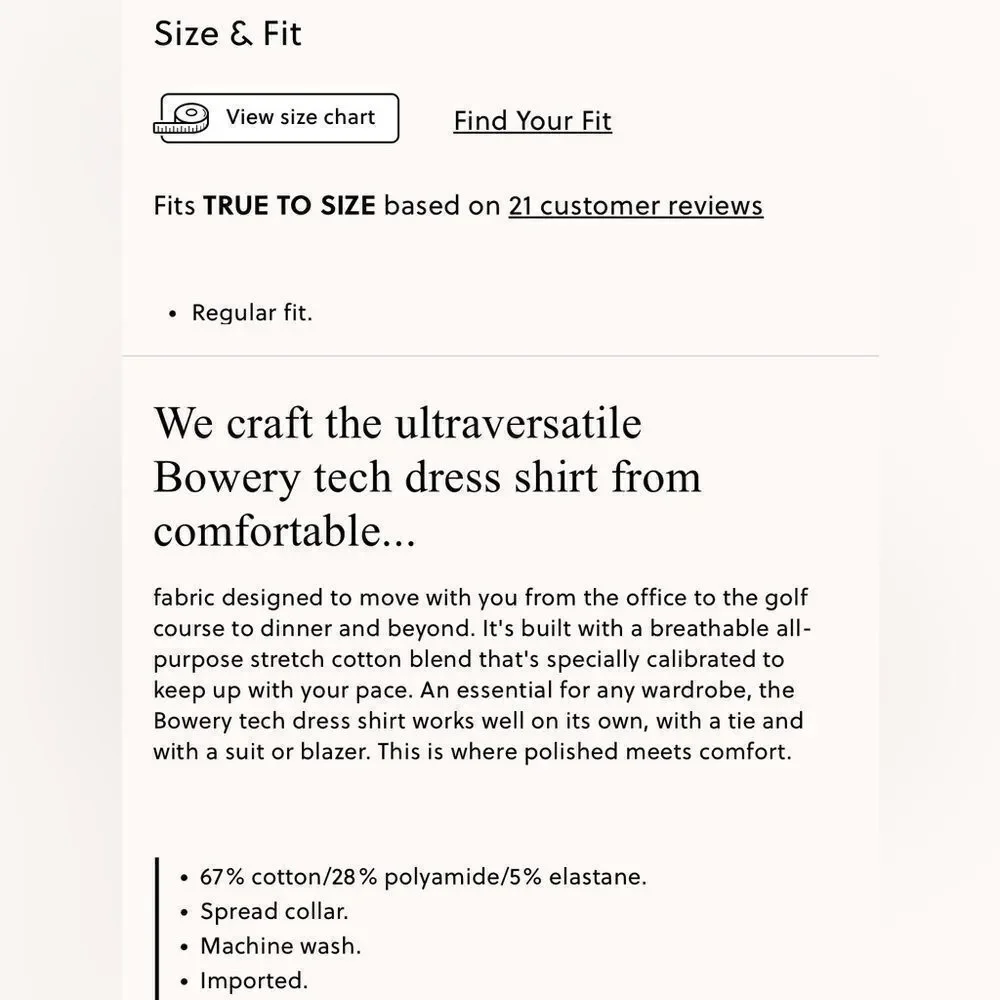 NWT J CREW Bowery performance stretch dress shirt with spread collar in white